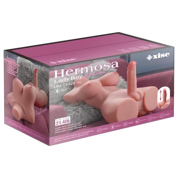 XISE Hermosa Dama Dečko - vibracioni torzo sa funkcijom potiskivanja