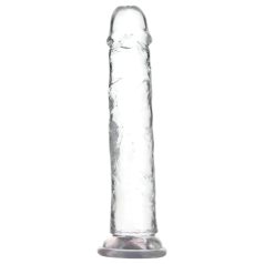 Addiction Crystal - dildo sa vakuum bazom (proziran) - 20cm