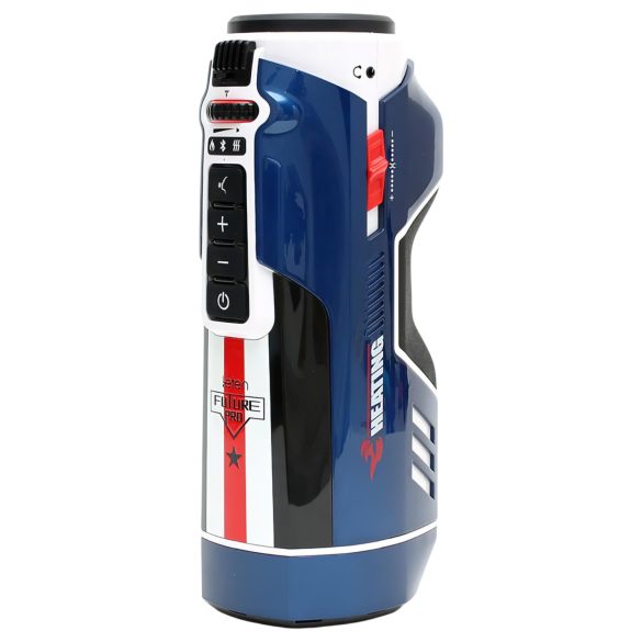 Leten SM Future Pro - mrežni potisni, zvučni, pritisni, grejni masturbator (plavi)