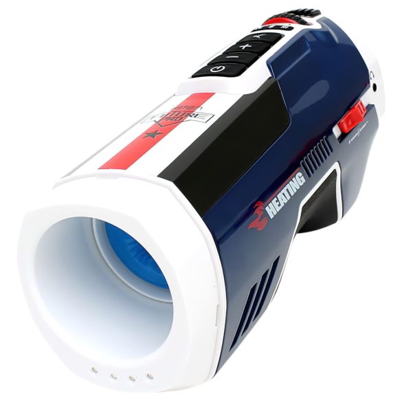 Leten SM Future Pro - mrežni potisni, zvučni, pritisni, grejni masturbator (plavi)