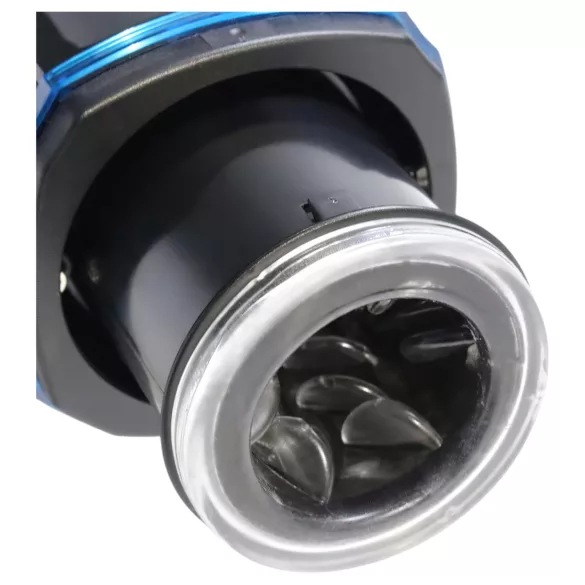 Leten SM320 - stenjući, potiskujući, grejni masturbator (crni)