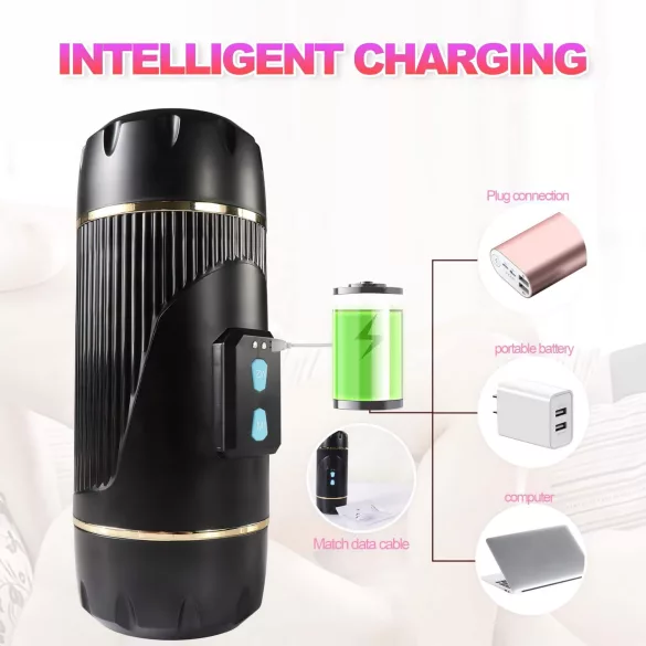 Lonely - usta i veštačka vagina masturbator (prirodno-crna)