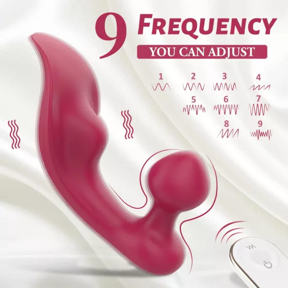 Sex HD Chomper - vibrator za klitoris i anal (crvena)