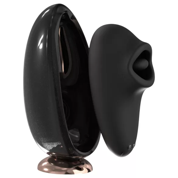 Vrhunski HD ogledalo vibrator s grejanjem (crni)