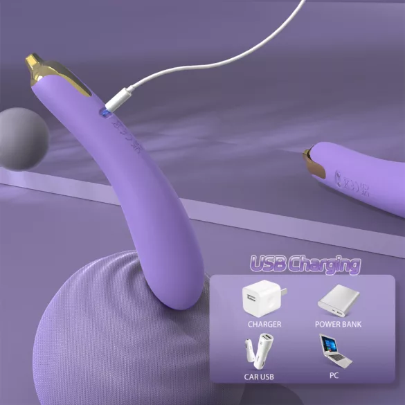 Seks HD - patlidžan vibrator (ljubičasti)