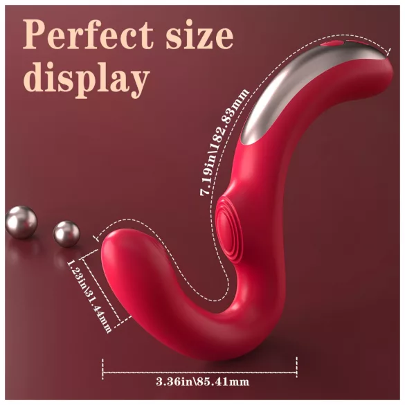 SEX HD Džini - G-tačka i klitoris vibrator (crveni)