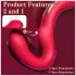 SEX HD Džini - G-tačka i klitoris vibrator (crveni)