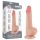 Lovetoy Sliding-Skin - dupli dildo sa vakumskom bazom - 19.5cm (naturalan)