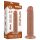 Lovetoy Sliding-Skin - vakuum bazirana dvostruka dildo - 20cm (naturalna)
