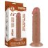 Lovetoy Sliding-Skin - vakuum bazirana dvostruka dildo - 20cm (naturalna)