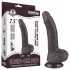 Lovetoy Sliding-Skin - dvoslojni dildo sa vakuumom - 19,5cm (braon)
