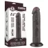 Lovetoy Sliding-Skin - dildo sa vakumom dvostrukog sloja - 20cm (braon)