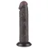 Lovetoy Sliding-Skin - dildo sa vakumom dvostrukog sloja - 20cm (braon)