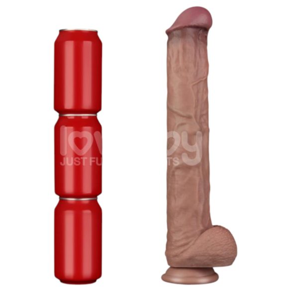 Lovetoy - dvoslojni XXL dildo - 36,5 cm - (natur)