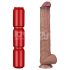 Lovetoy - dvoslojni XXL dildo - 36,5 cm - (natur)