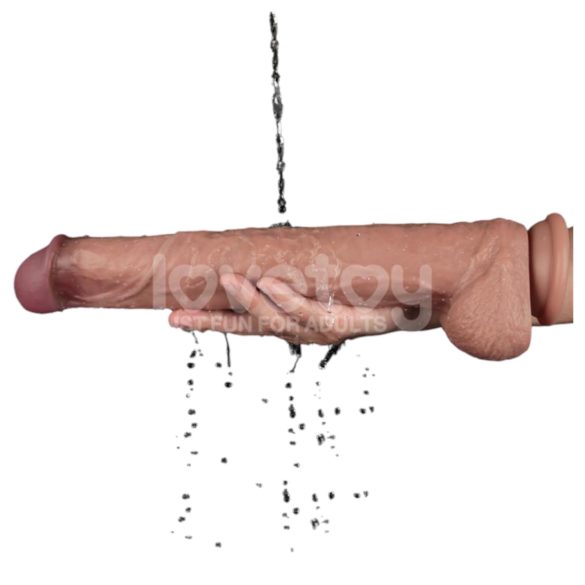 Lovetoy - dvoslojni XXL dildo - 36,5 cm - (natur)