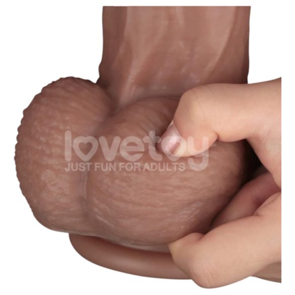 Lovetoy - dvoslojni XXL dildo - 36,5 cm - (natur)