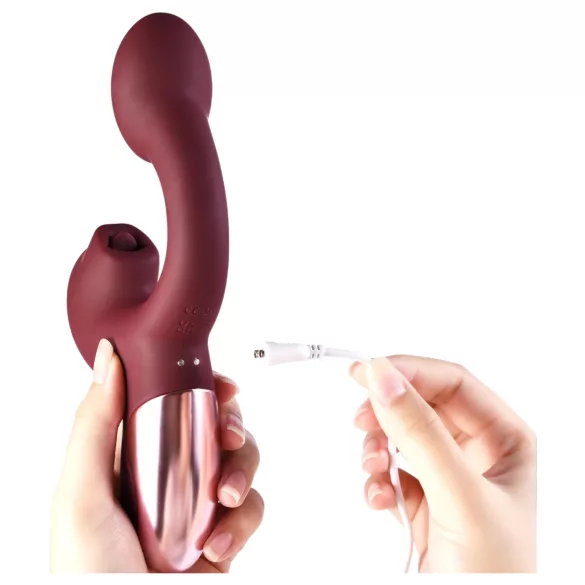 Magic Motion Magic Ponder - 2u1 vibrator sa rotirajućim krakom (bordo)
