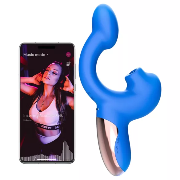 Magic Motion Magic Ponder - 2u1 vibrator sa nosivim klitoralnim krakovima (plav)