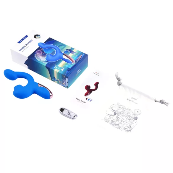 Magic Motion Magic Ponder - 2u1 vibrator sa nosivim klitoralnim krakovima (plav)