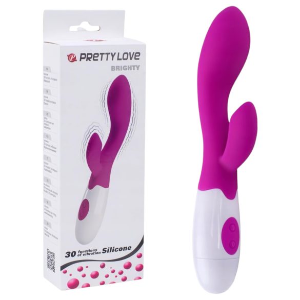 Pretty Love Brighty - G-tačka vibrator sa stimulacijom klitorisa (ljubičasta)