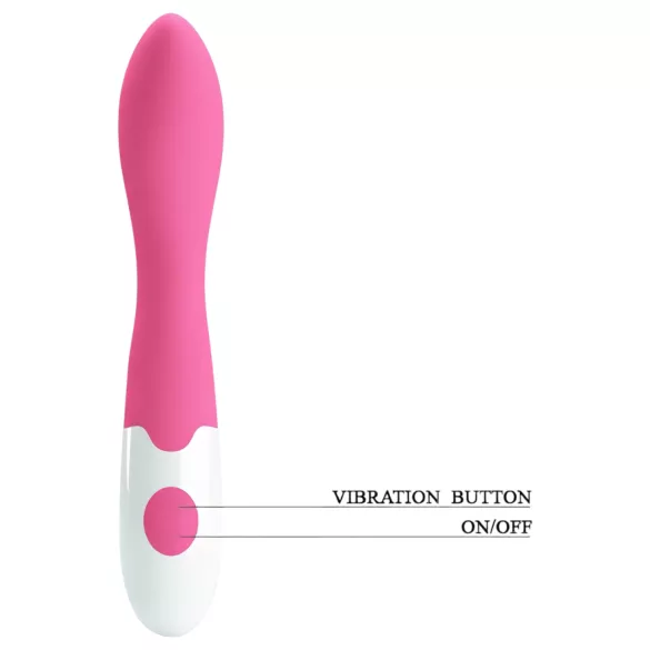 Pretty Love Bishop - vodootporni G-tačka vibrator (pink-bela)