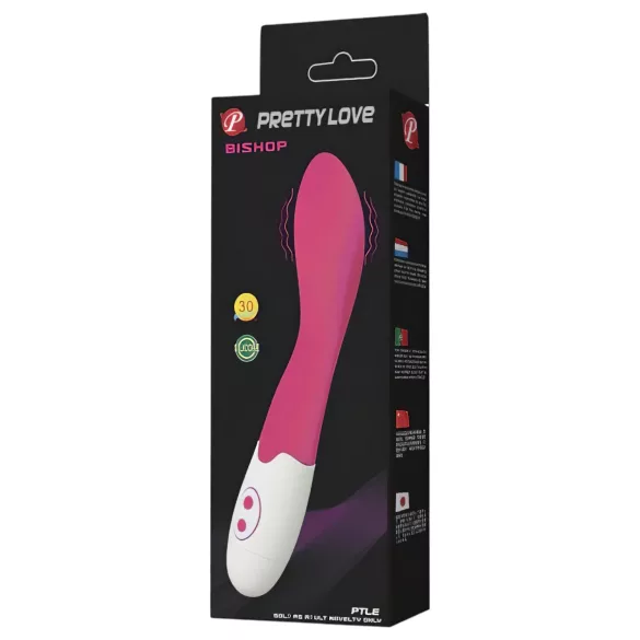 Pretty Love Bishop - vodootporni G-tačka vibrator (pink-bela)