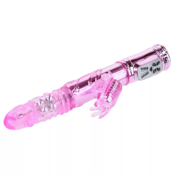 Baile - Vibrator s leptirima i masažnim krakom za klitoris (roze)