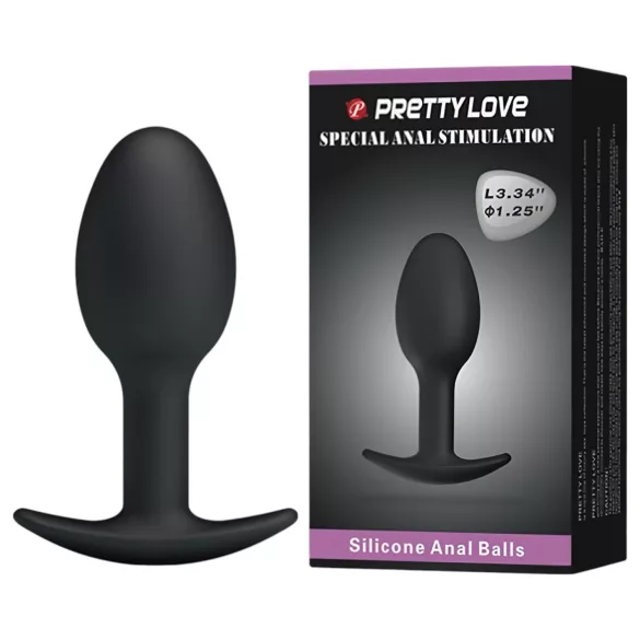 Pretty Love - analni dildo (crni)