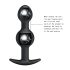 Pretty Love - unutrašnji kuglasti analni dildo (crni)