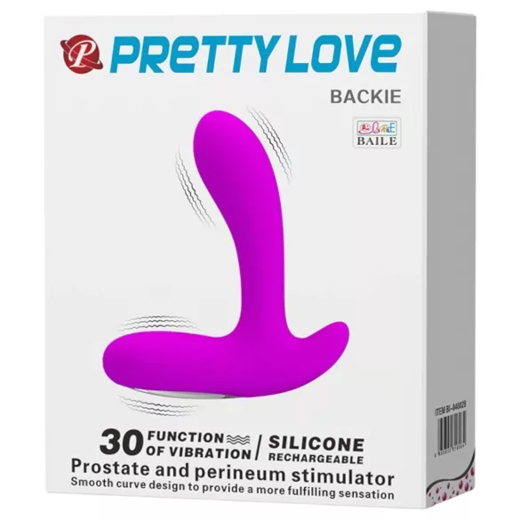 Pretty Love Backie - prostate vibrator (pink)