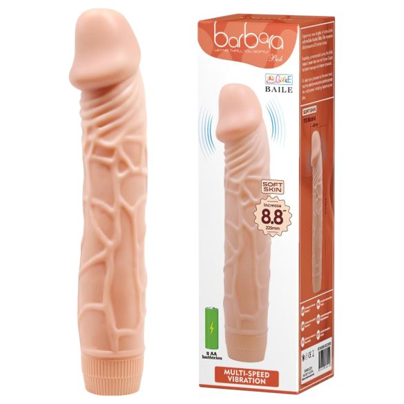 Baile Barbara - реалистични вибратор - 22cm (природна боја)
