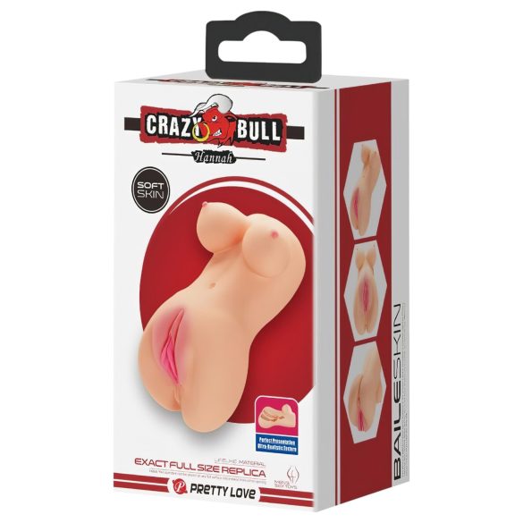 Crazy Bull - realistična mini vagina (natur)