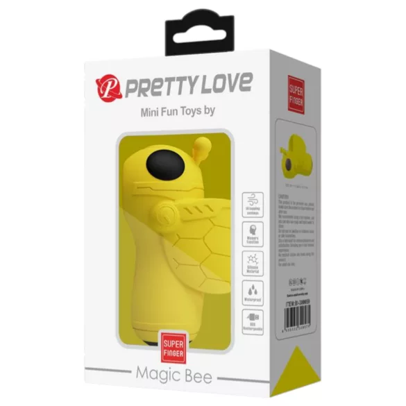 Pretty Love Magic Bee - vibrator za klitoris u obliku prsta (žuti)