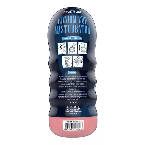 Pretty Love vakuumska čaša - realističan usta masturbator (prirodan)