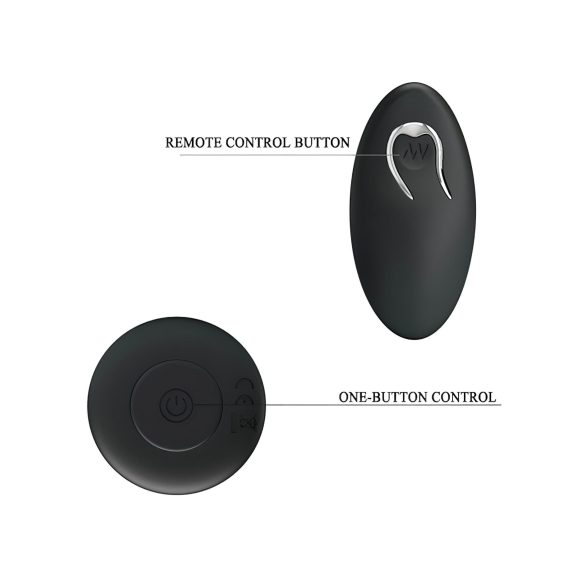 MR. PLAY - crni bežični analni vibrator, punjiv