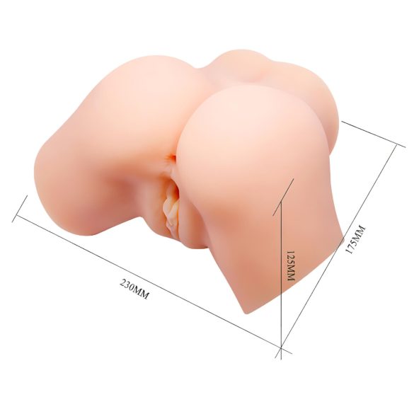 Ludi Bik - realistična, vibrirajuća veštačka zadnjica masturbator (natur)