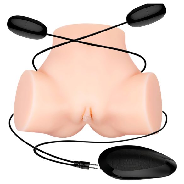 Ludi Bik - realistična, vibrirajuća veštačka zadnjica masturbator (natur)