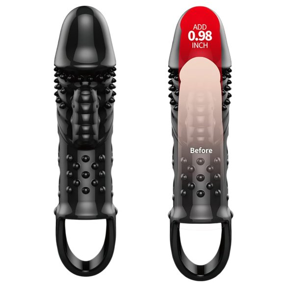 Pretty Love Cecelia - prsten za penis sa vibracijom (crna)