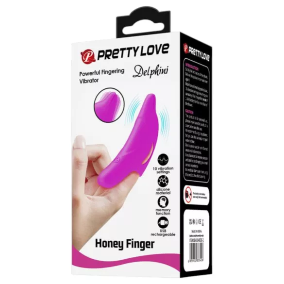 Pretty Love Delphini - prstenasti vibrator sa delfinima (ljubičasta)