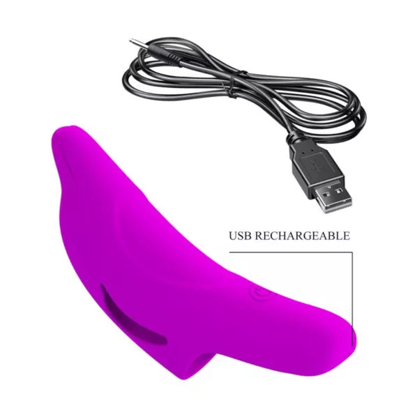 Pretty Love Delphini - prstenasti vibrator sa delfinima (ljubičasta)