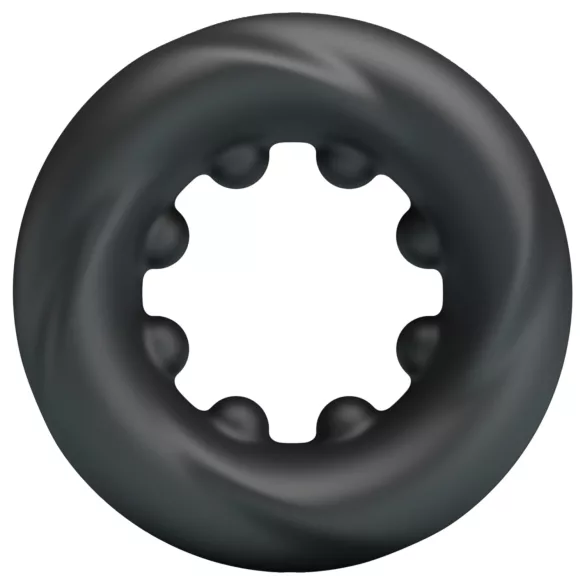 Ludi Bik - stimulativni prsten za penis (crni)