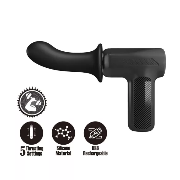 Pretty Love Dj Doctor - seksi pištolj vibrator (crna)