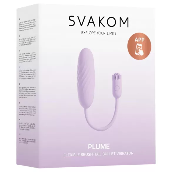 Svakom Plume - 2 u 1 vibrirajuće jaje (ljubičasto)
