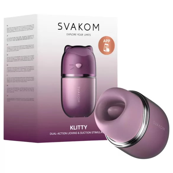 Svakom Klitty - vibrator za lizanje (ljubičasti)