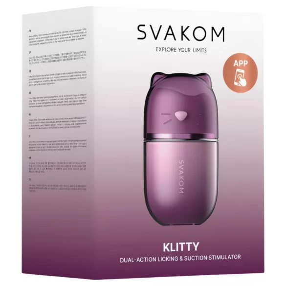 Svakom Klitty - vibrator za lizanje (ljubičasti)