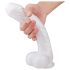 Seksi HD Martin - dildos sa vakumom, sa testisima i jaja (bela)