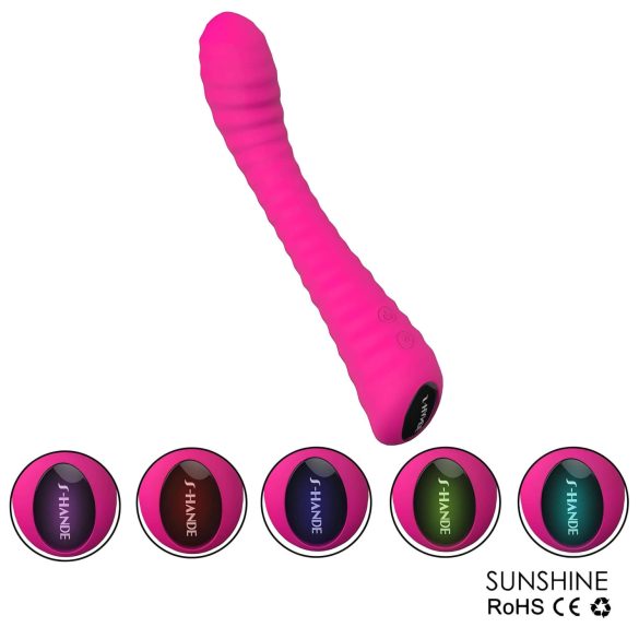 Sex HD Sunshine - punjaći G-tačka vibrator sa brazdama (pink)