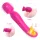 Seks HD Iris - 2-motorski grejni masažni vibrator (ružičasti)