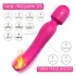 Seks HD Iris - 2-motorski grejni masažni vibrator (ružičasti)